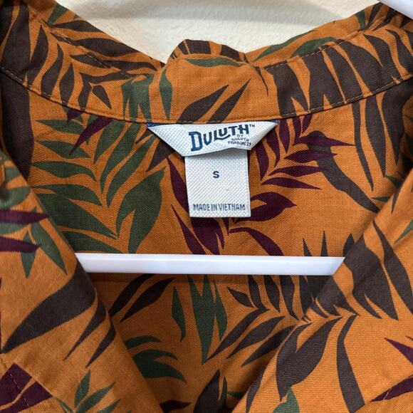 Earthy leaf print organic cotton - Picture 2 of 3